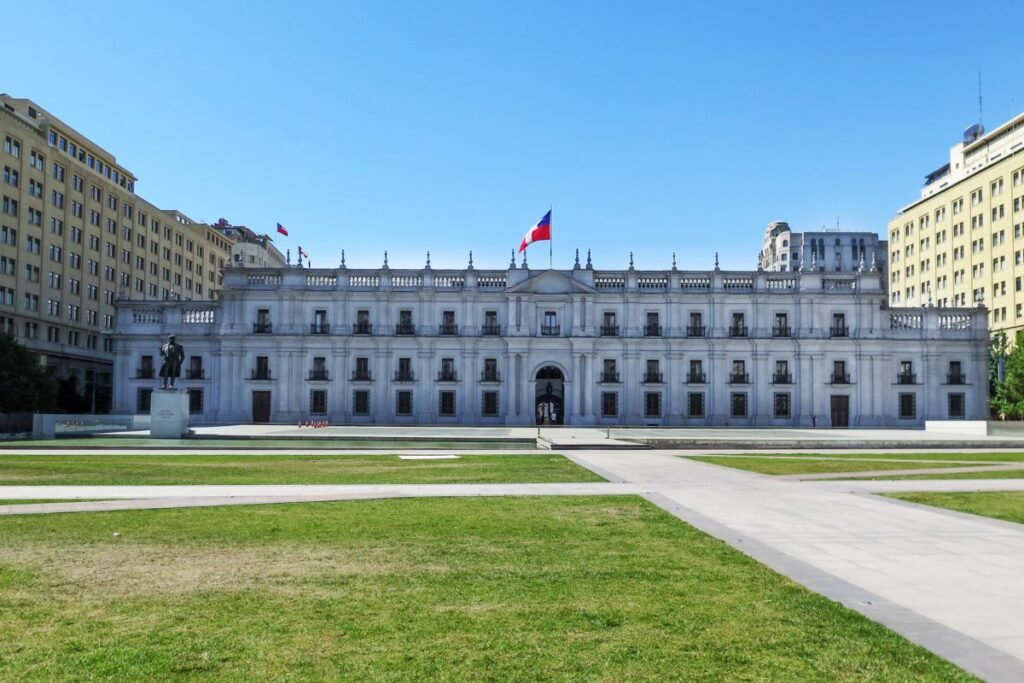 Palácio de La Moneda, um dos pontos para visitar em Santiago do Chile.